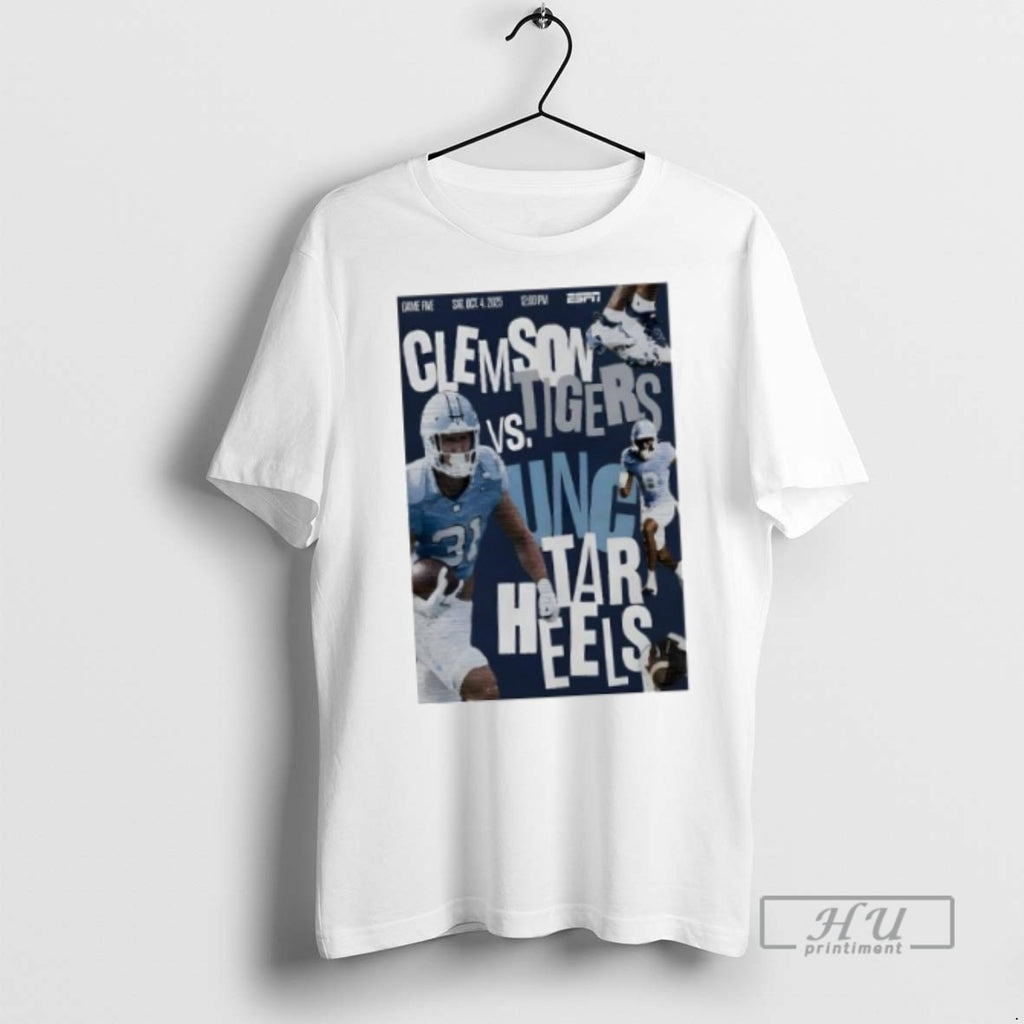 Officials Unc Tar Heels Clemson Vs Tigers October 4 2025 T Shirt