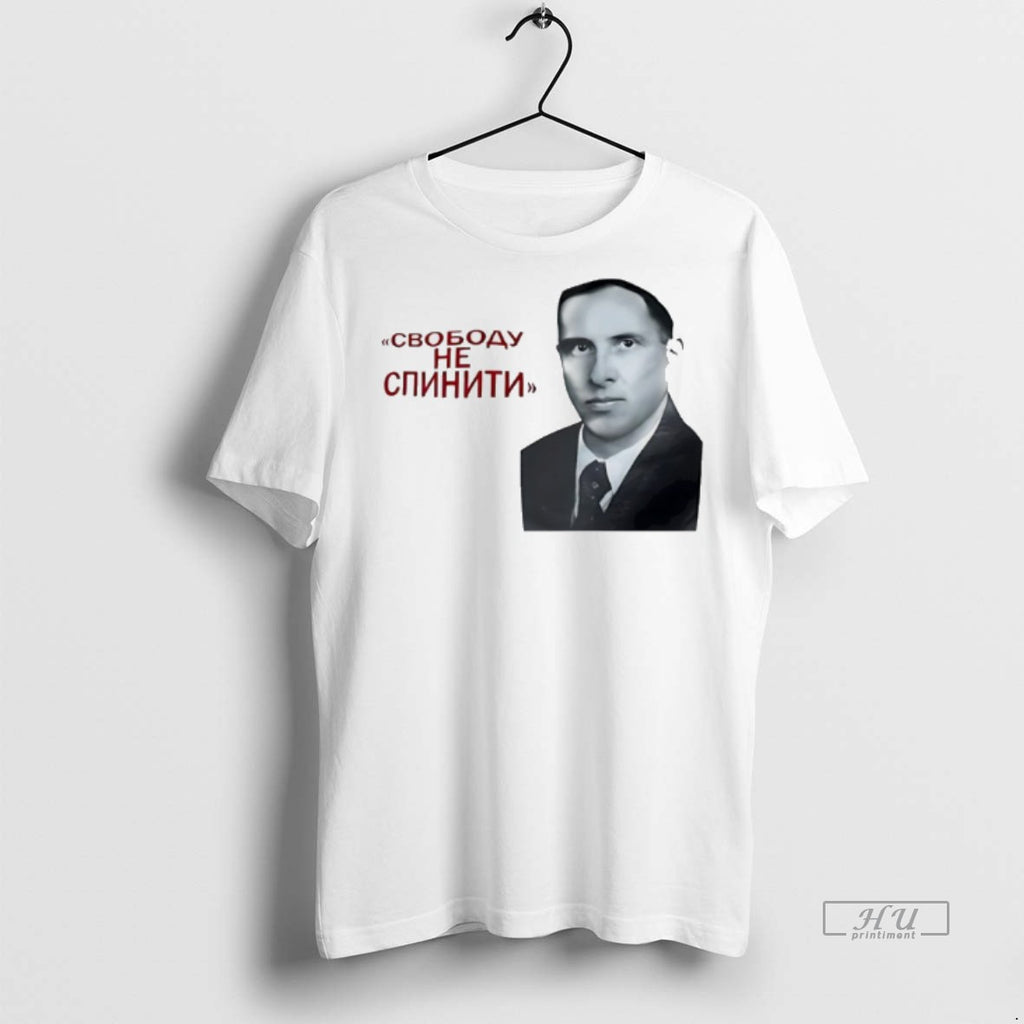Officials Ukranian Patriotic Blogger Put On A Bandera Tee Shirt Sweater