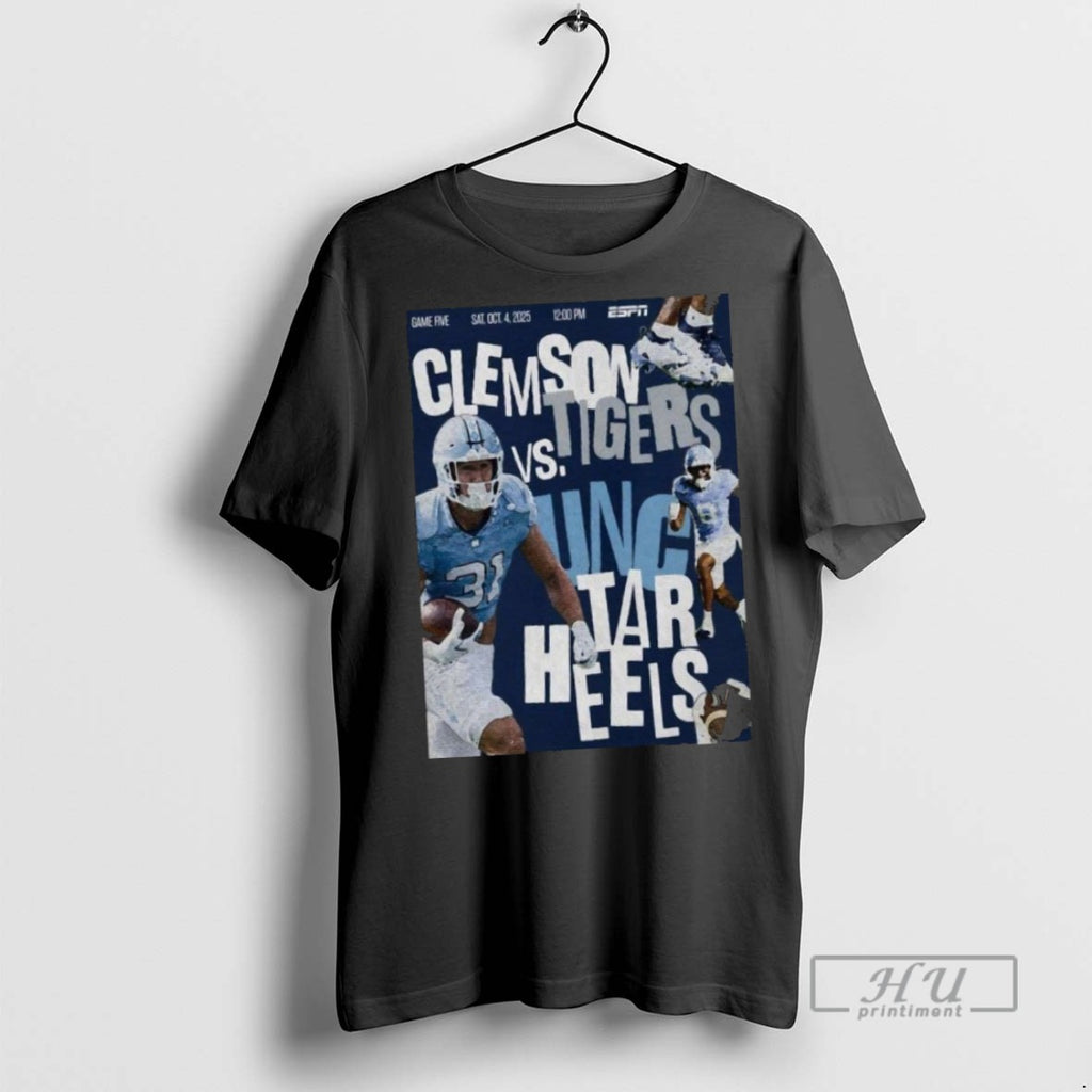 Officials Unc Tar Heels Clemson Vs Tigers Oct 4 2025 T Shirt