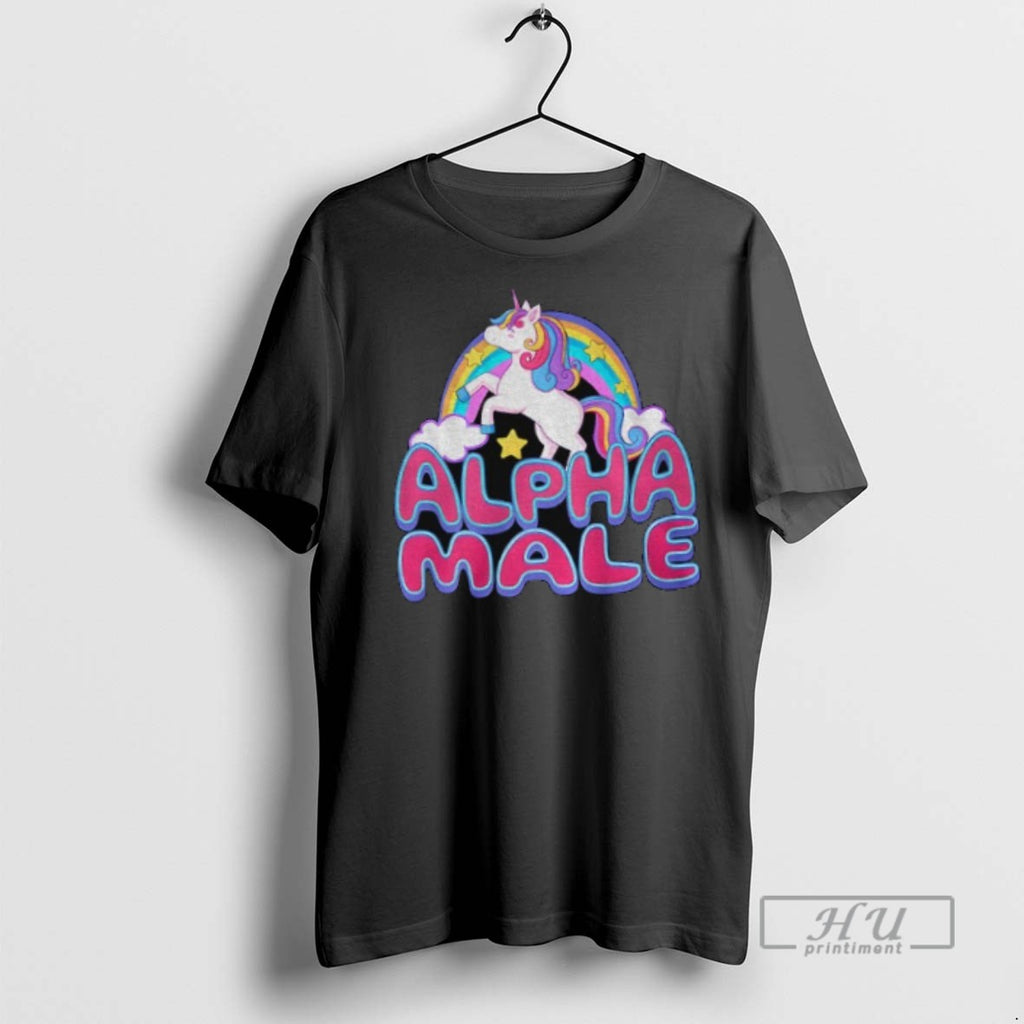 Officials Unicorn Alpha Male Rainbow T Shirt