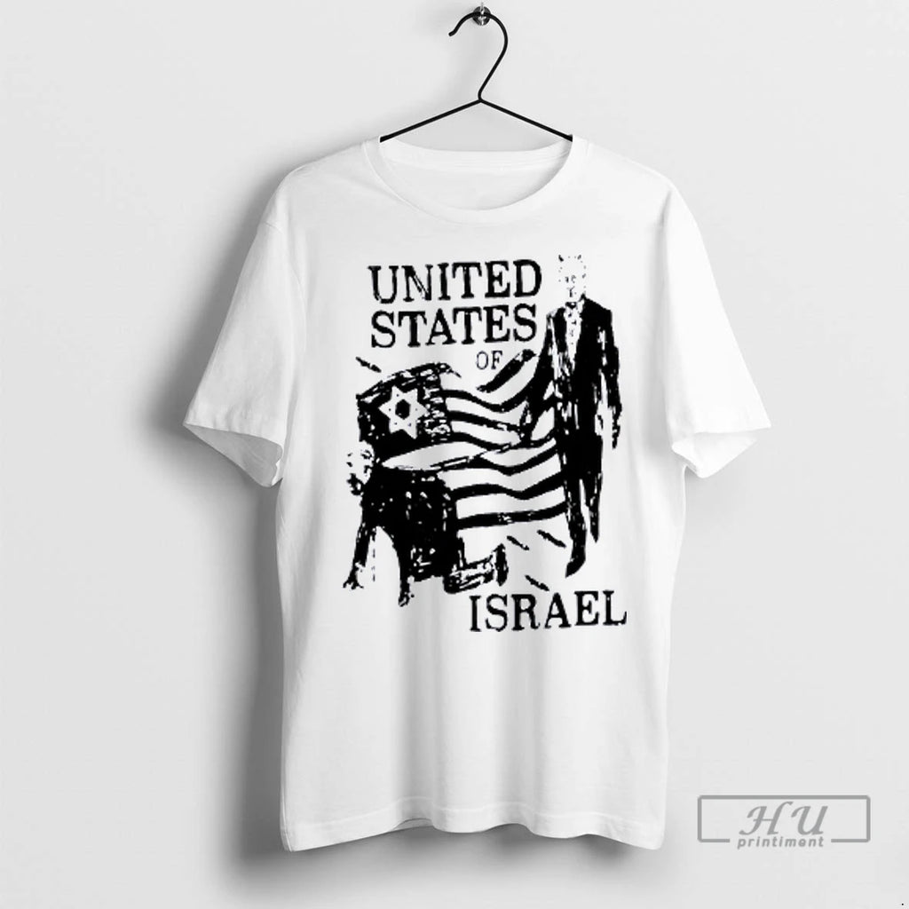 Officials United States Of Israel Red T Shirt