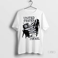 Officials United States Of Israel Red T Shirts