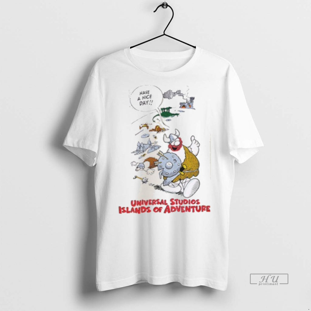 Officials Universal Studios Islands Of Adventure Viking Tee Shirt Sweater
