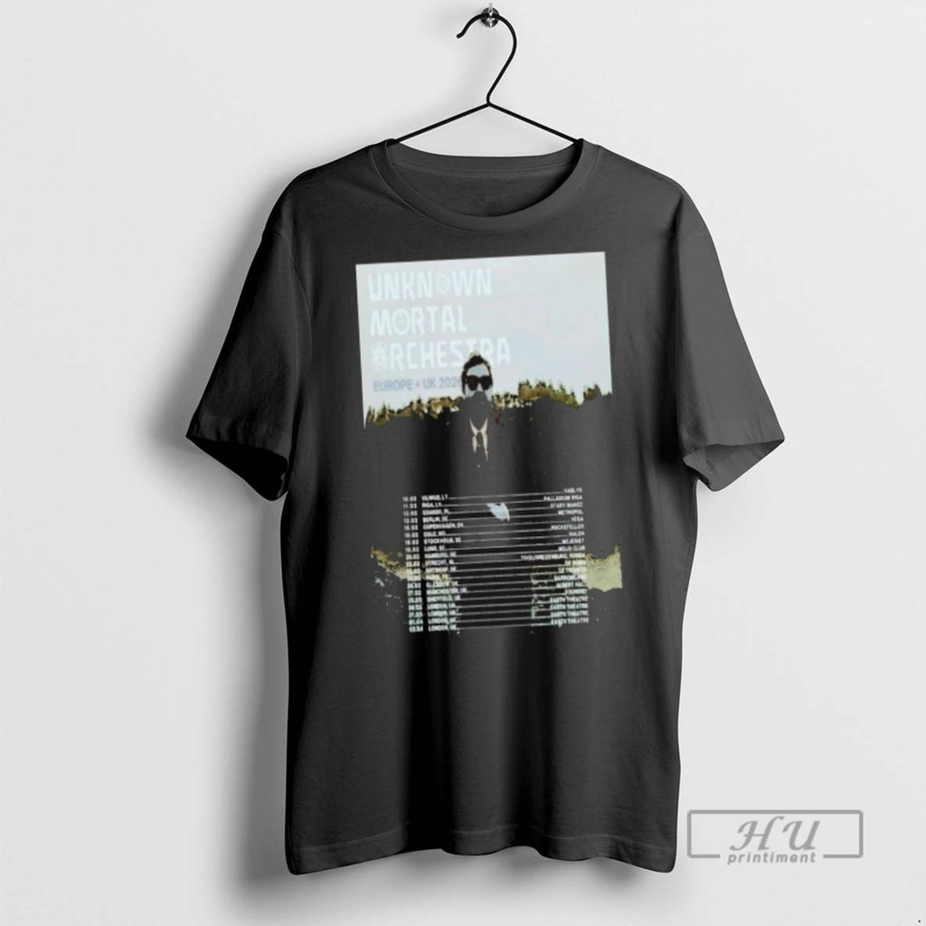 Officials Unknown Mortal Orchestra Europe Uk 2026 Tour Dates T Shirt