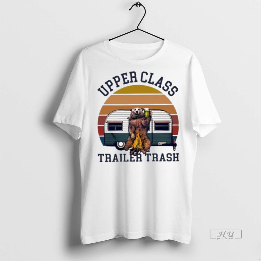 Officials Upper Class Trailer Trash Bear Camping Vintage Tee Shirt Sweater