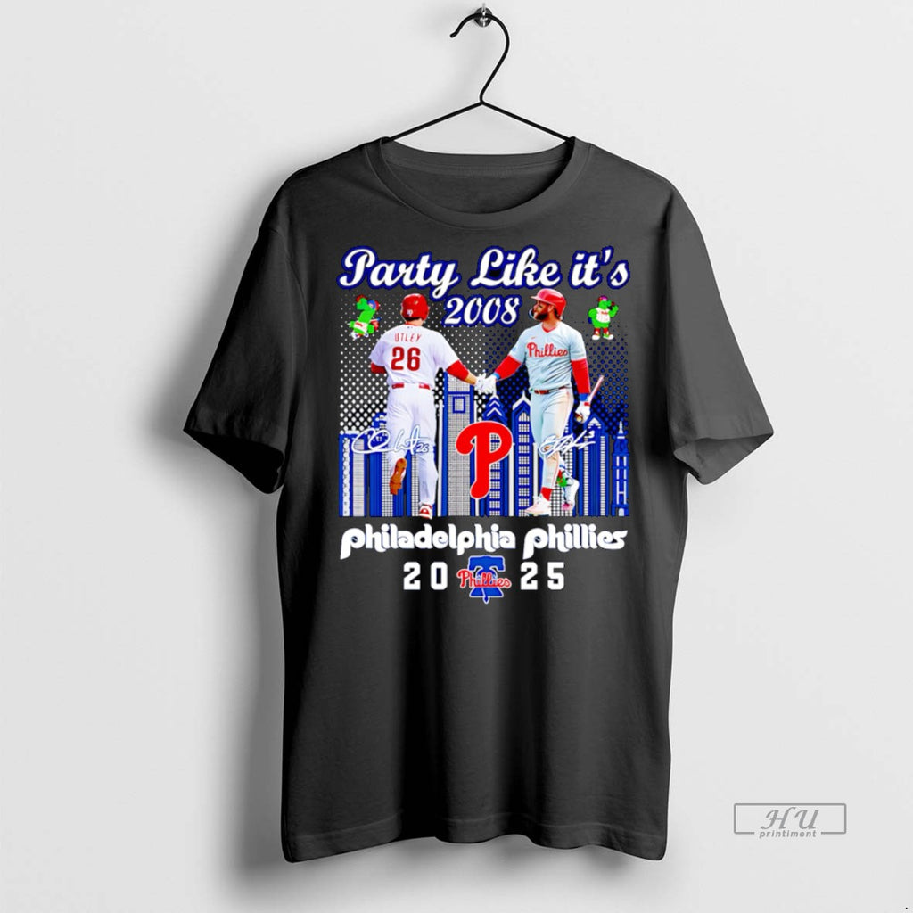 Officials Utley And Harper Party Like Its 2008 Philadelphia Phillies 2025 T Shirt Sweater