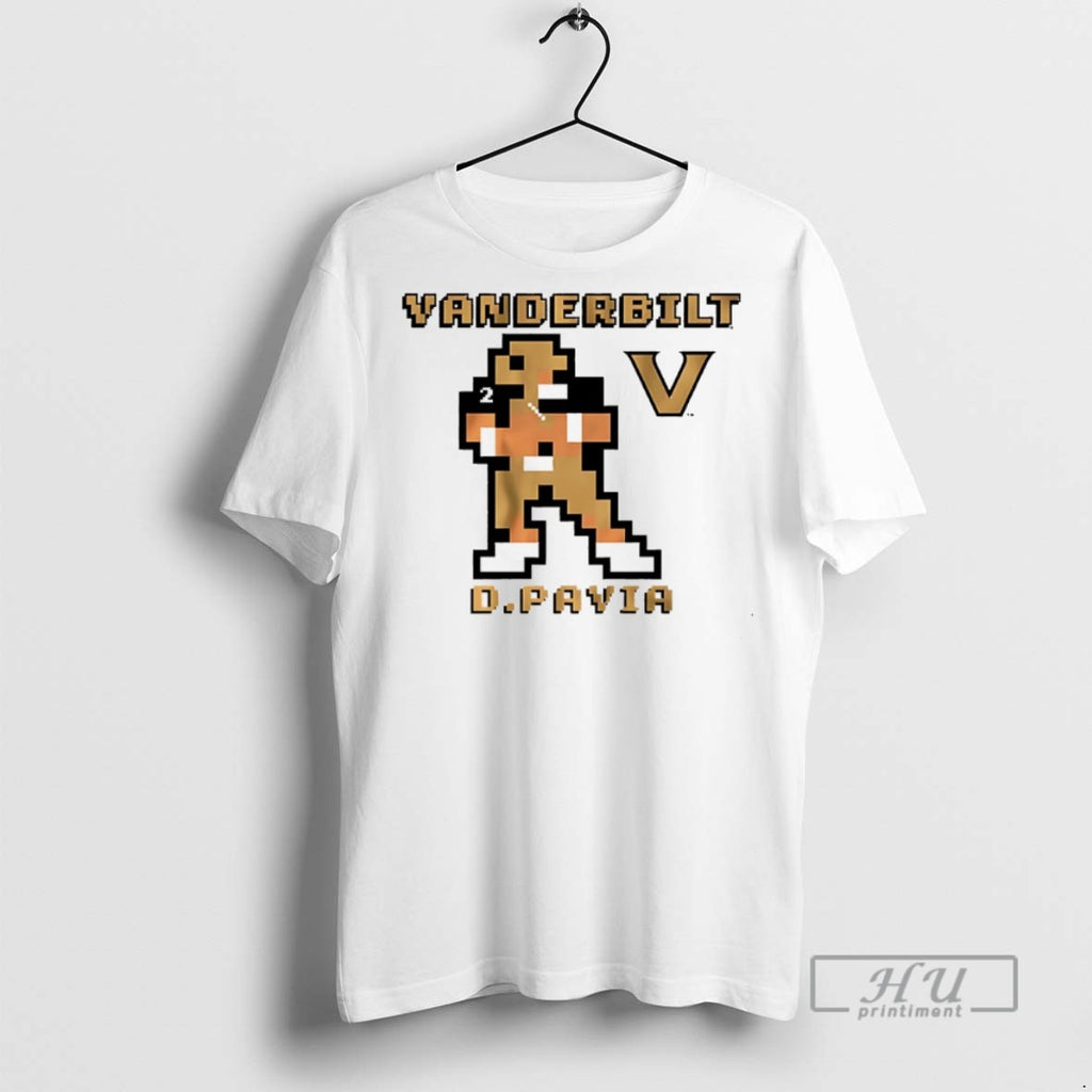 Officials Vanderbilt Commodores Football Diego Pavia Pixel T Shirts Sweatshirt Hoodies