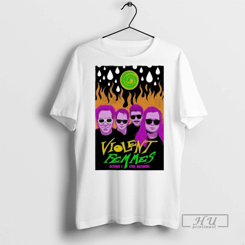 Officials Violent Femmes Oct 5 2025 Lyric Baltimore T Shirt