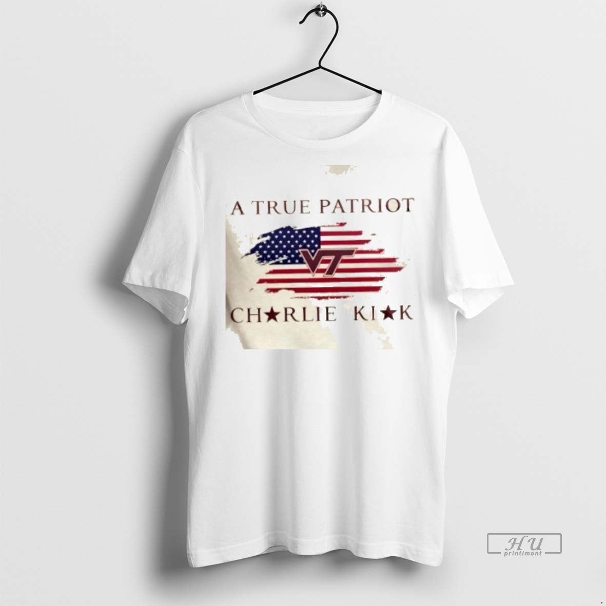 Officials Virginia Tech A True Patriot Charlie Kirk 2 Sided Shirt Sweater