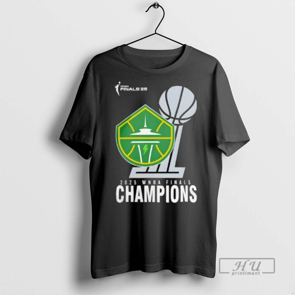 Officials Wnba Shop 2025 Wnba Champions Seattle Storm Finals T Shirt