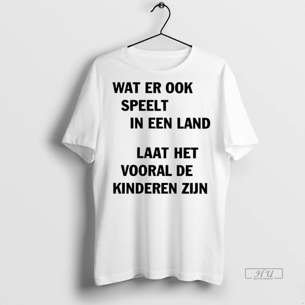 Officials Wat Er Ook Speelt In Een Land Laat Het Vooral De Kinderen Zijn