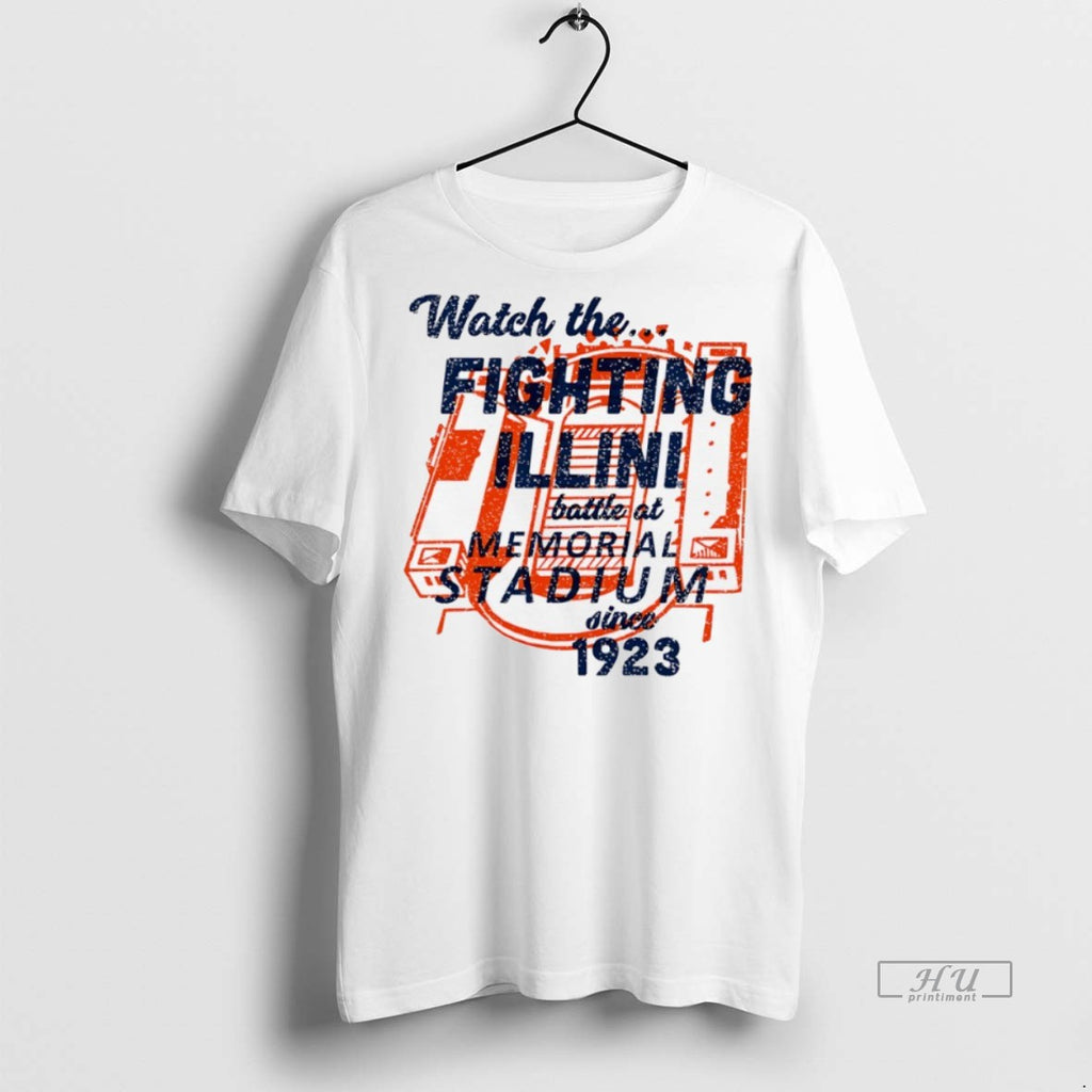 Officials Watch The Illinois Fighting Illini Battle At Memorial Stadium Since 1923 T Shirt Sweater