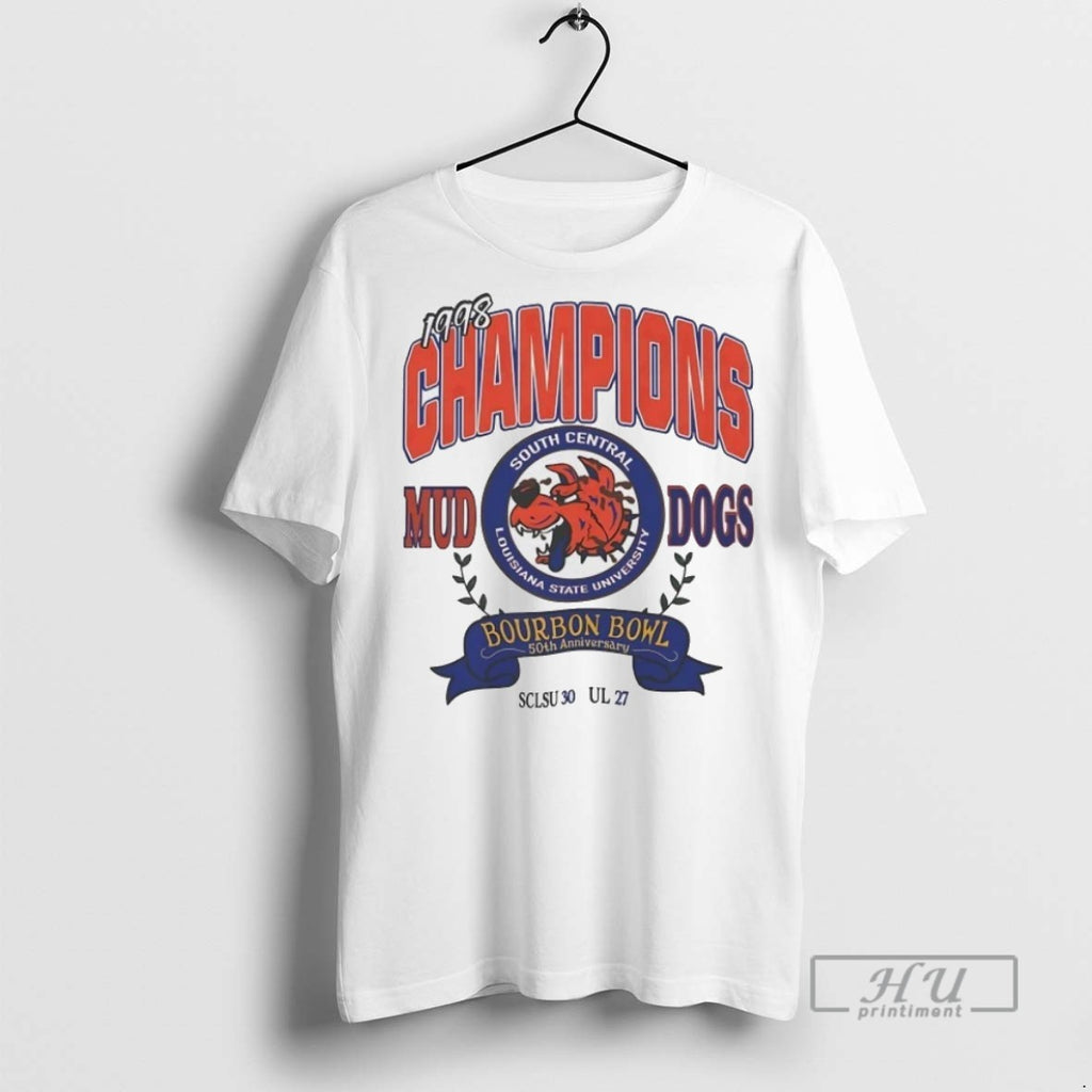 Officials Waterboy Mud Dogs South Central Lsu Bourbon Bowl Champs T Shirt