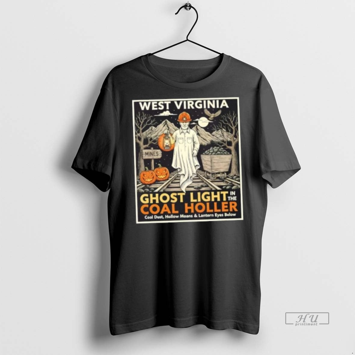 Officials West Virginia Ghost Light In The Coal Holler Halloween Tee Shirt Sweater
