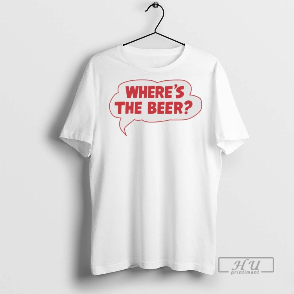 Officials Wheres The Beer Word Bubble T Shirt