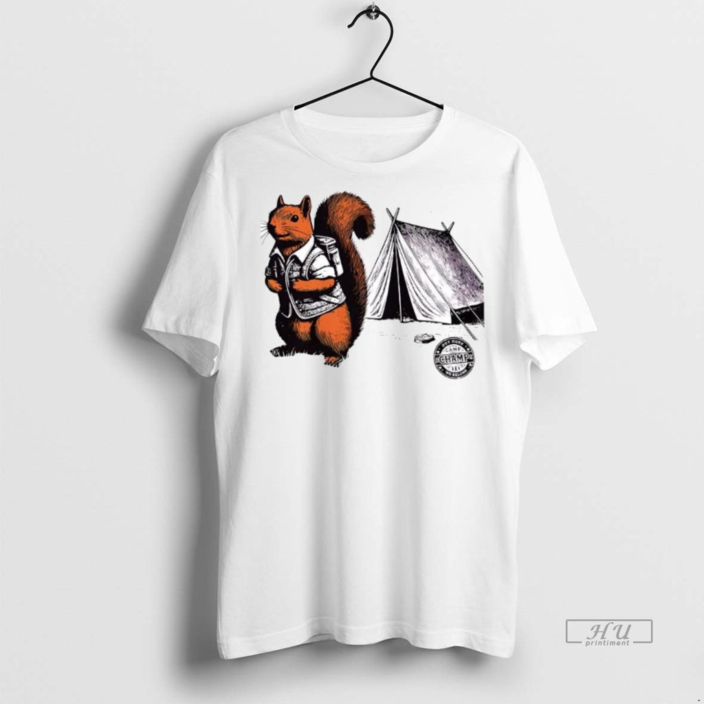 Officials Whimsical Camping Squirrel Color Pop Adventure Tee Shirt Sweater