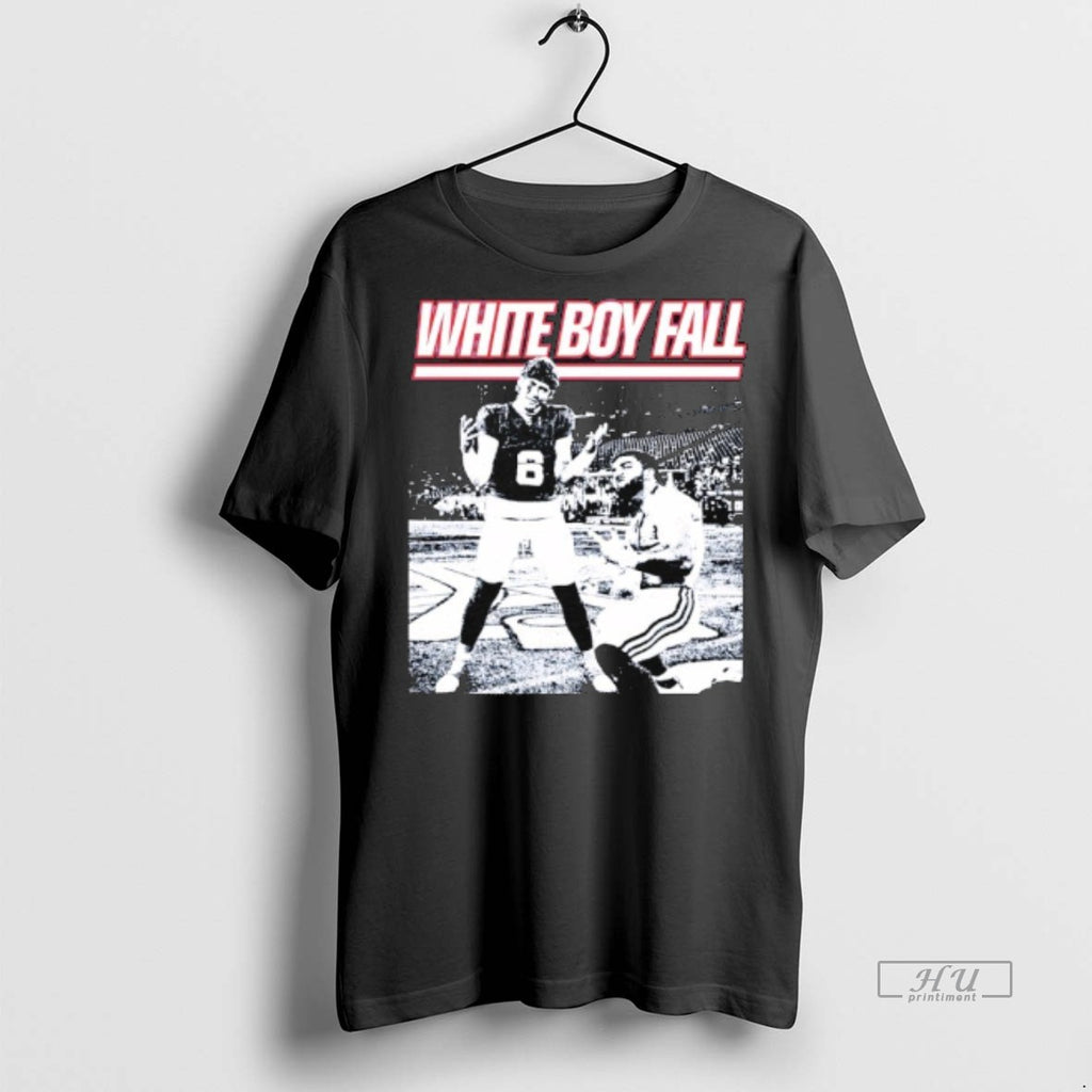 Officials White Boy Fall New York Giants Tee Shirt Sweater