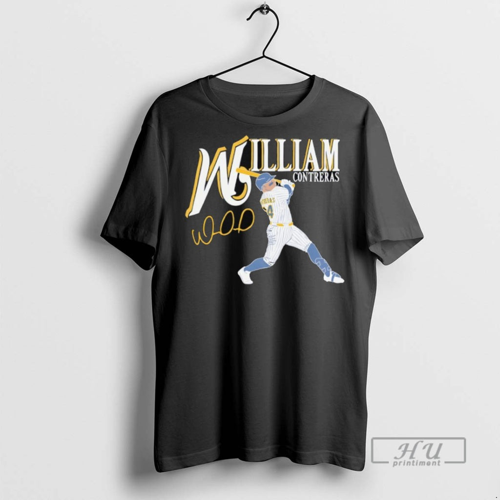 Officials William Contreras Milwaukee Brewers Baseball Mlb Signature T Shirt Sweatshirt Hoodies