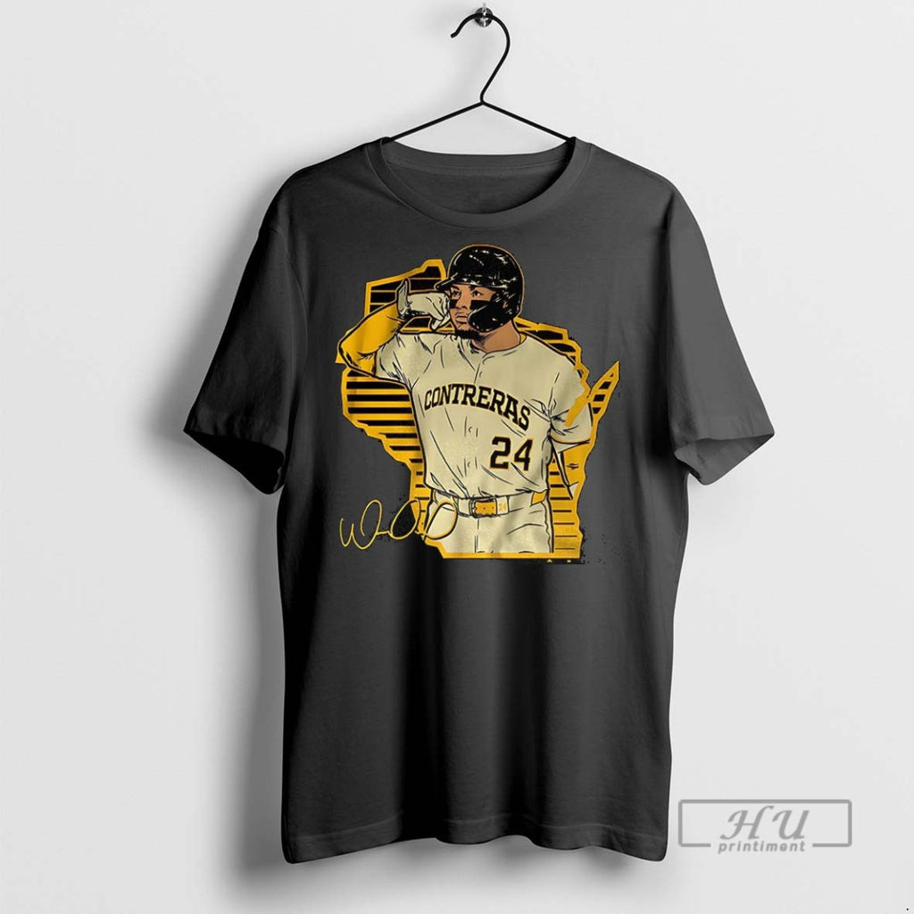 Officials William Contreras Milwaukee Brewers Baseball Call The Pen Signature T Shirt