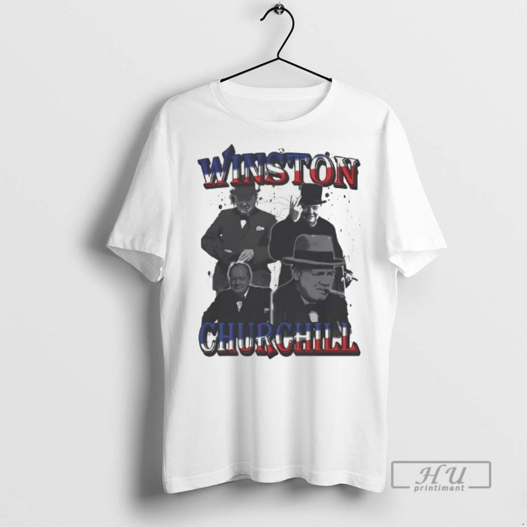 Officials Winston Churchill Portrait T Shirts