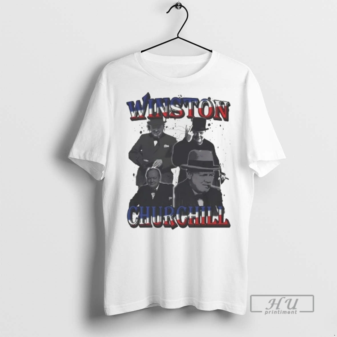 Officials Winston Churchill Portrait T Shirts