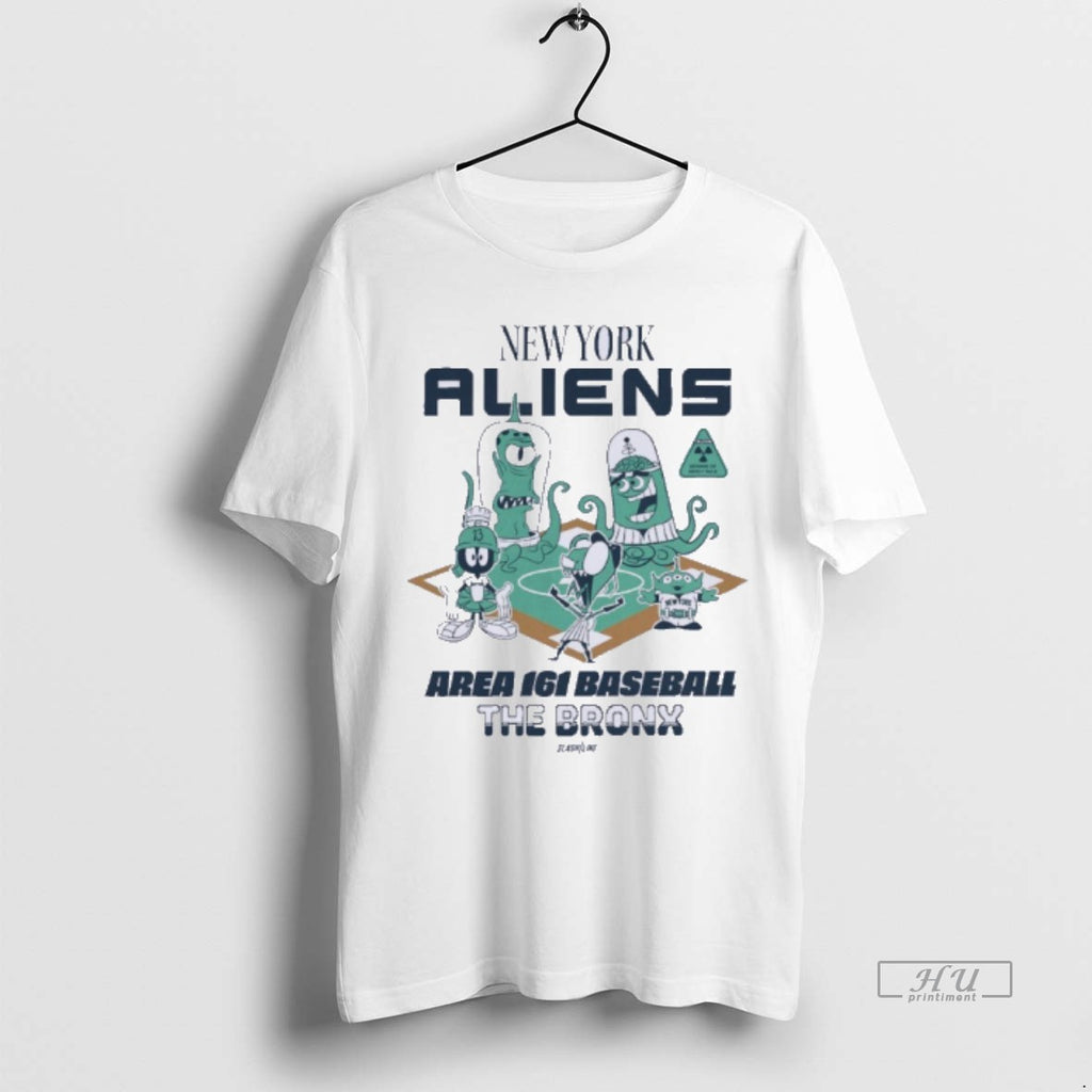 Officials Yankees New York Aliens The Bronx Tee Shirt Sweater