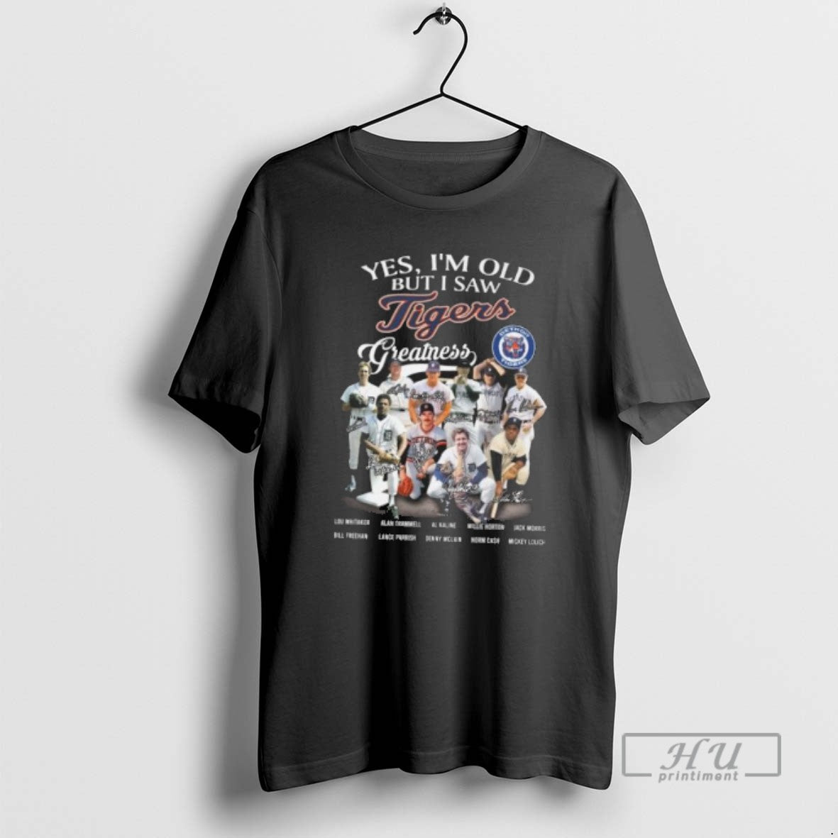 Officials Yes Im Old But I Saw Detroit Tigers Greatness Legends Signatures T Shirt