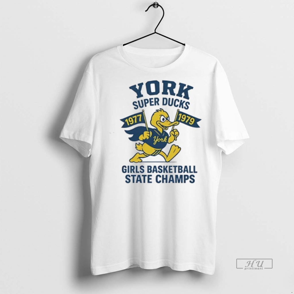 Officials York Super Ducks Girls Basketball State Champs 1977 1979 Tee Shirt Sweater