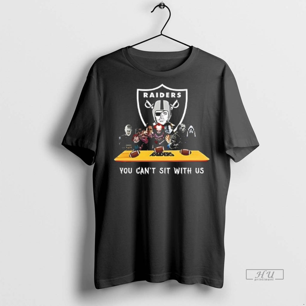 Officials You Cant Sit With Us Raiders Football Horror Movies Halloween Tee Shirt Sweater