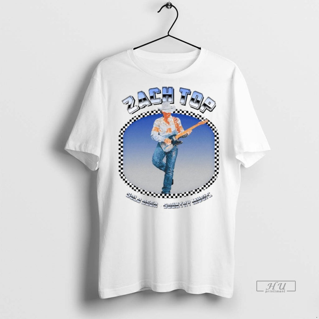 Officials Zach Top Cold Beer Country Music Lean Back Guitar Tee Shirt Sweater