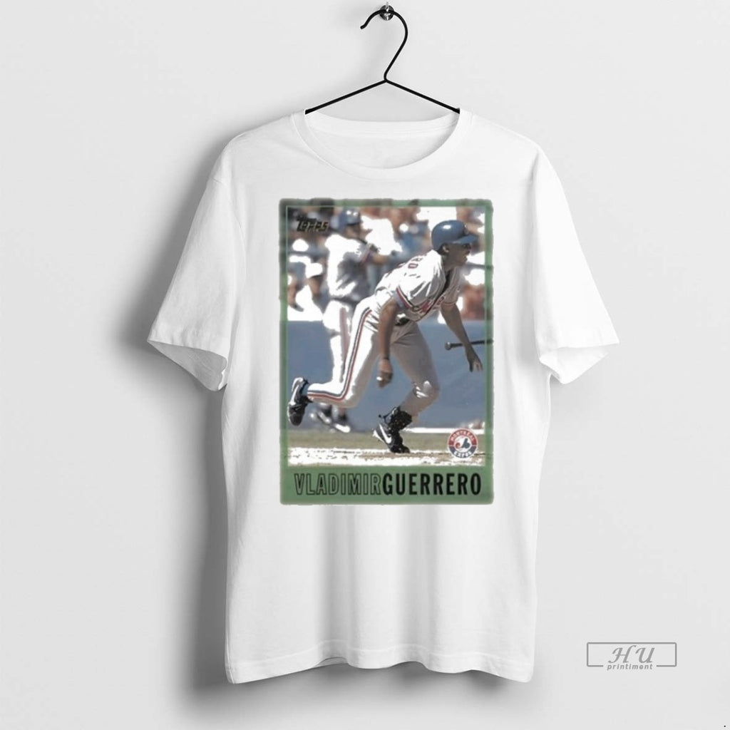 Officials Montreal Expos Vladimir Guerrero Baseball Card Player Mlb Tee Shirt Sweater