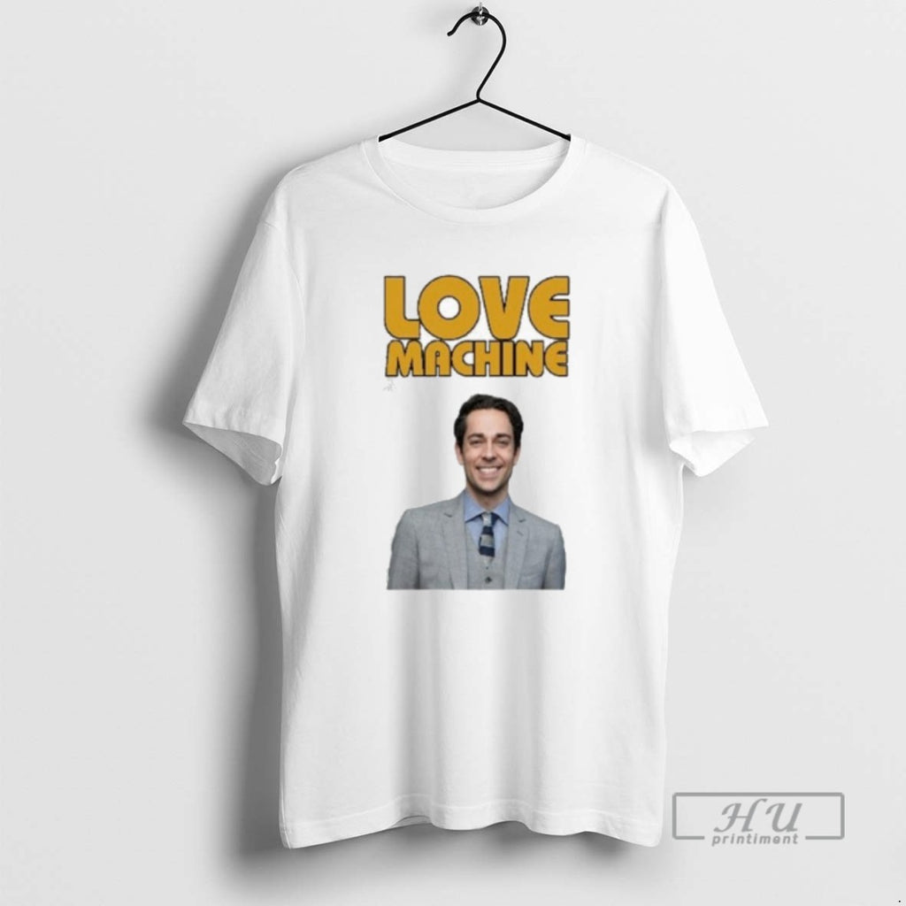 Officials Vgmprn6c Zachary Levi Love Machine Raglan T Shirt