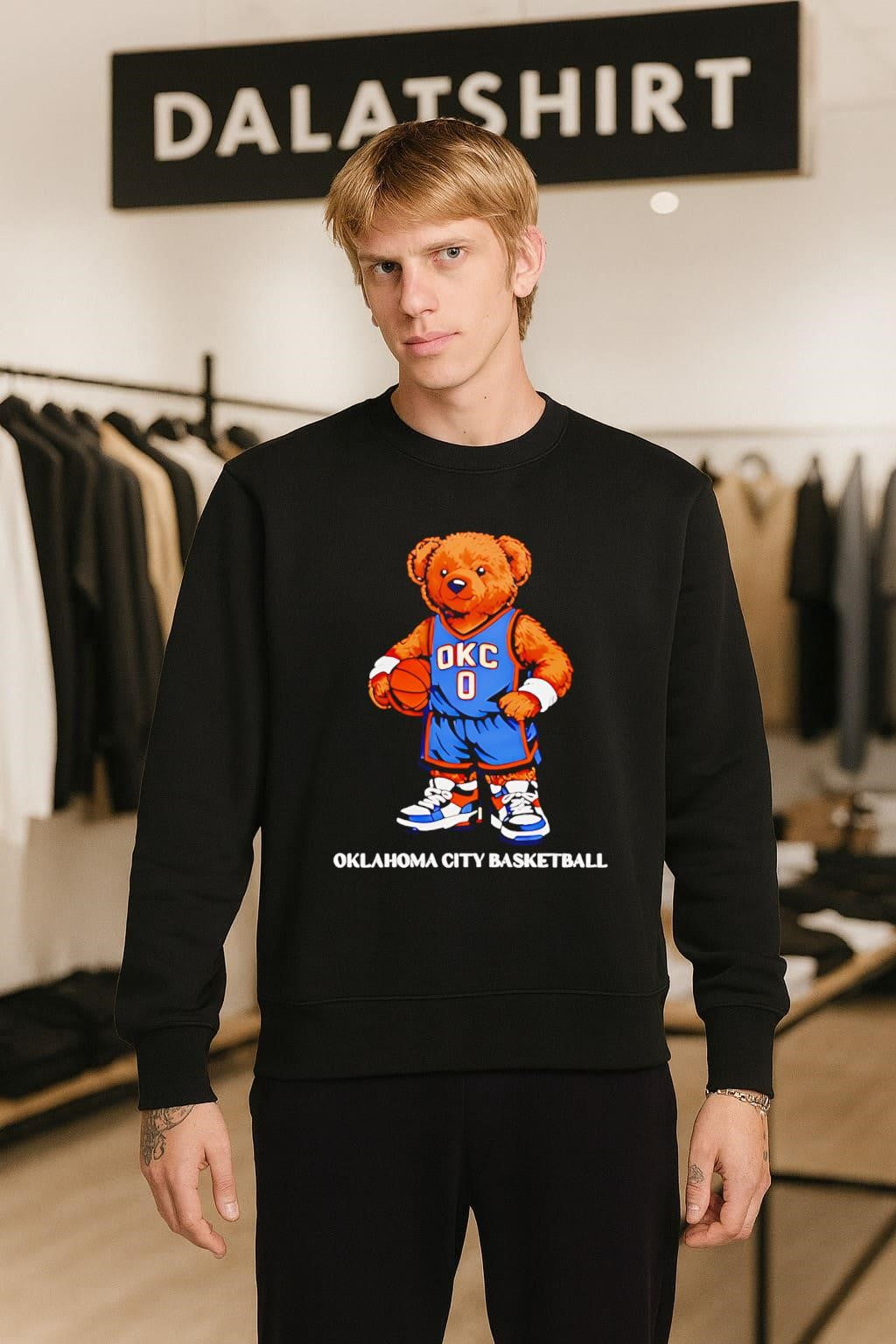 Oklahoma City Basketball OKC 0 Teddy Bear Mascot shirt