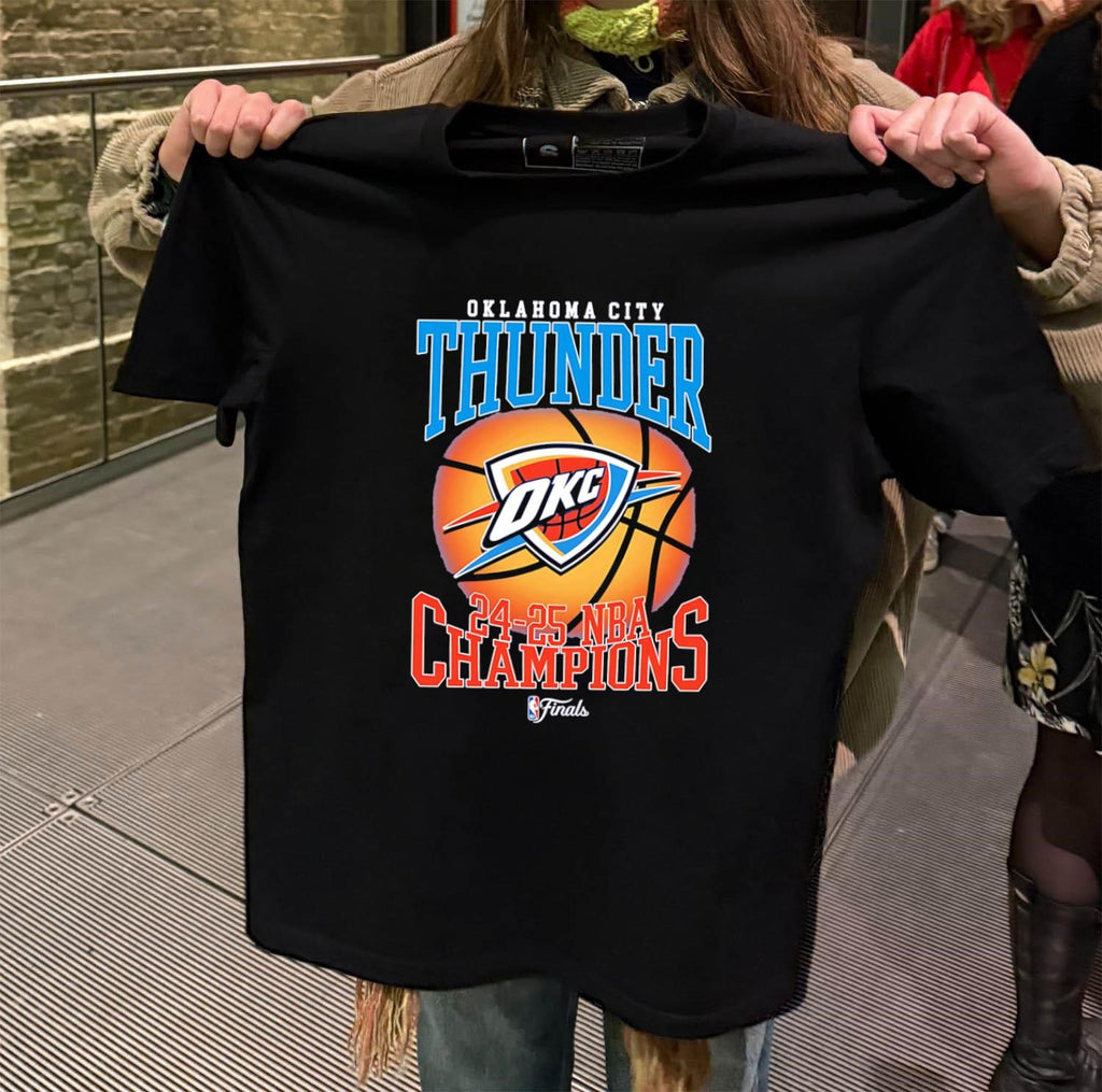 Oklahoma City Thunder 24-25 NBA Champions Finals Basketball shirt