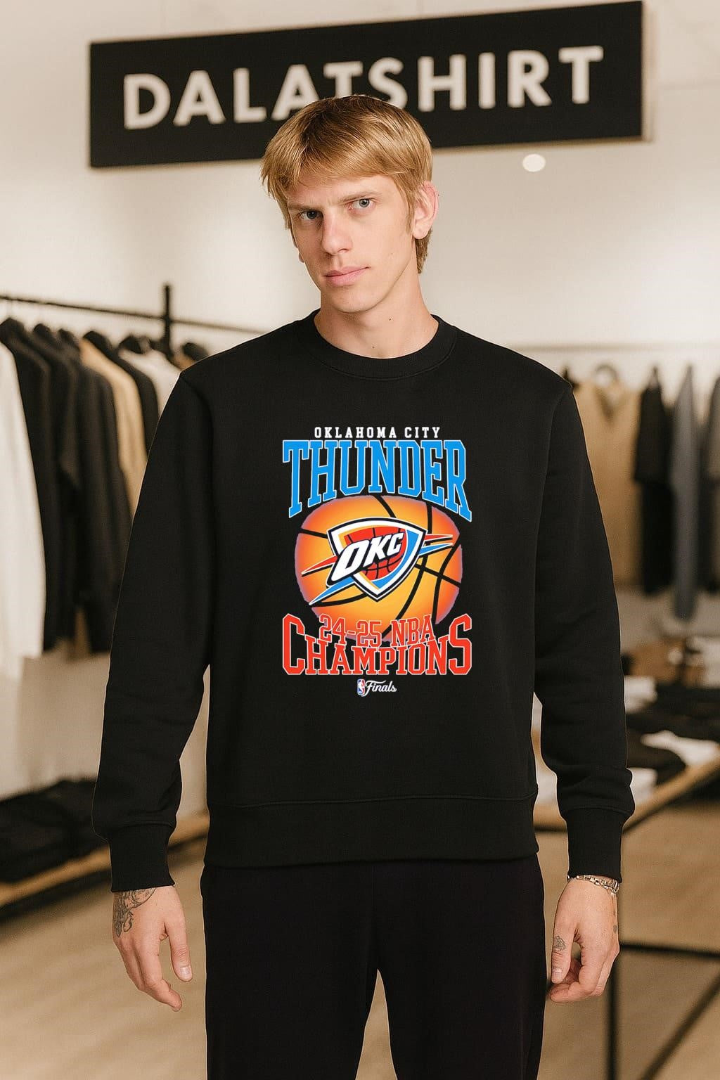 Oklahoma City Thunder 24-25 NBA Champions Finals Basketball shirt