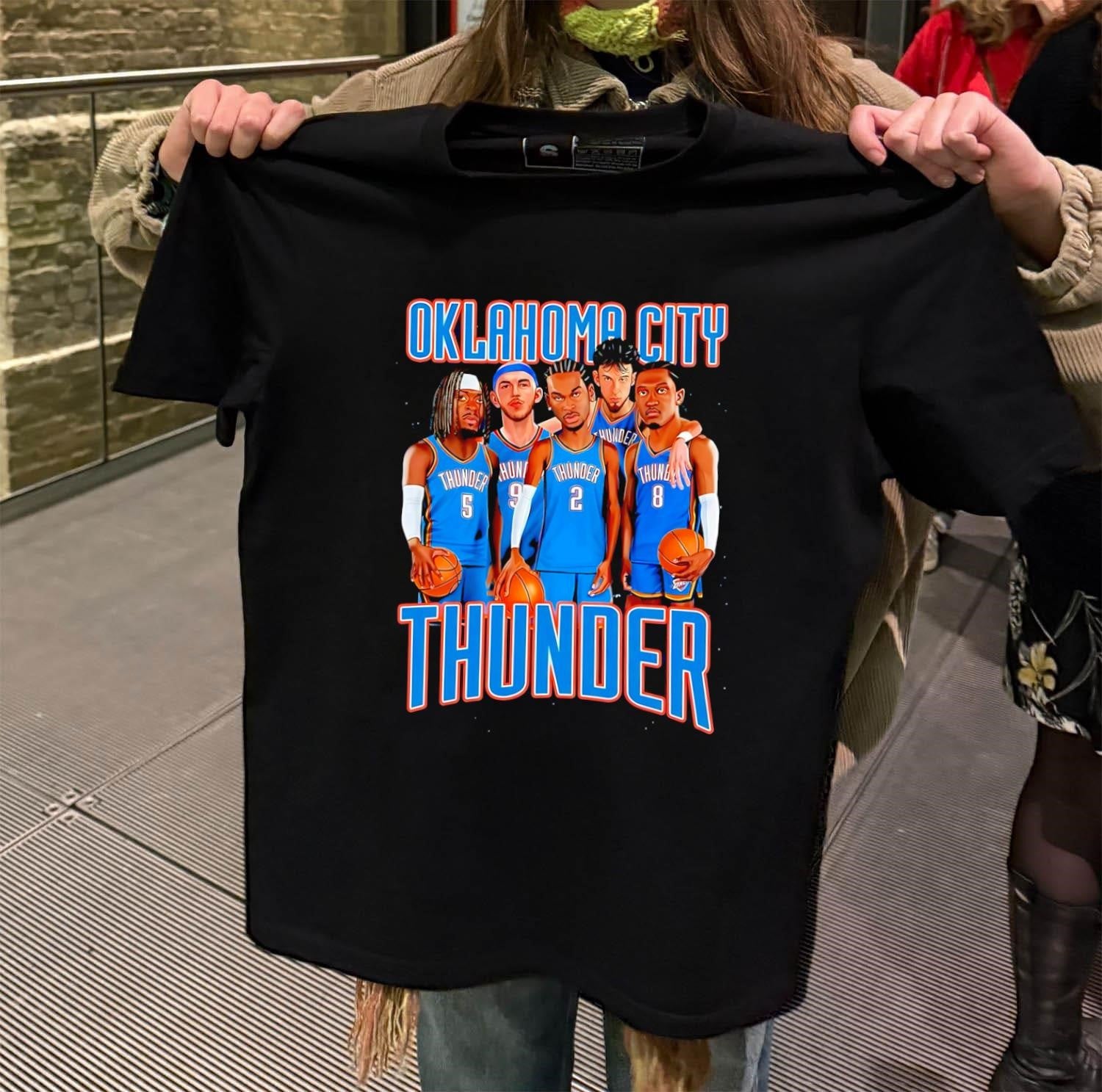 Oklahoma City Thunder Players Lineup Professional Basketball Team shirt