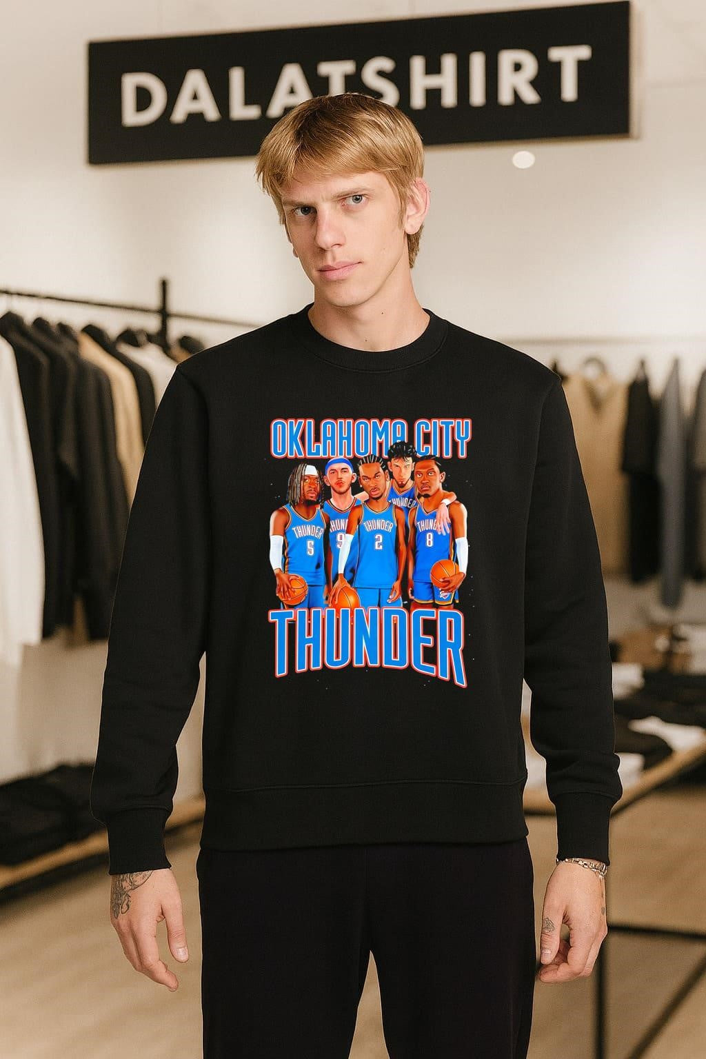 Oklahoma City Thunder Players Lineup Professional Basketball Team shirt