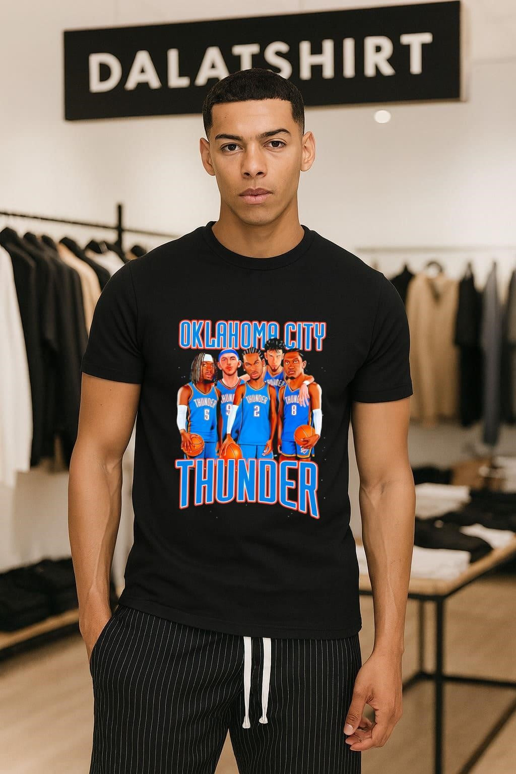 Oklahoma City Thunder Players Lineup Professional Basketball Team shirt