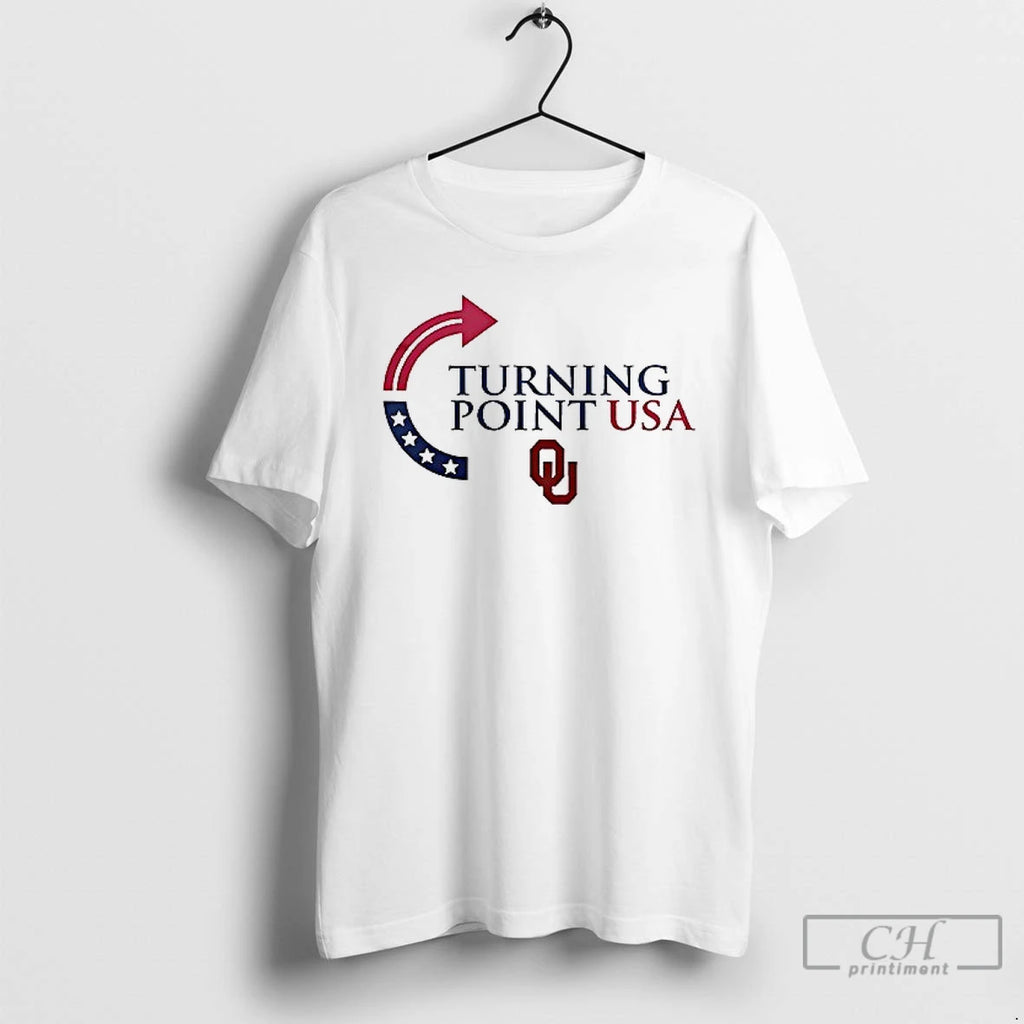 Oklahoma Sooners X Charlie Kirk Turning Point Usa The University Of Oklahoma Usa Flag