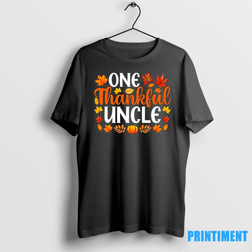 One Thankful Uncle Funny Fall Autumn Thanksgiving Tshirts Sweater