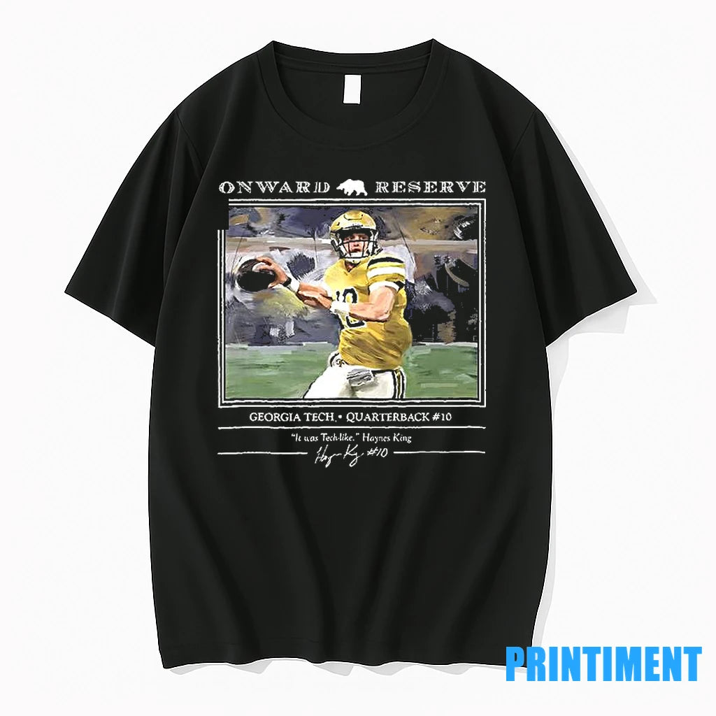 Onward Reserve Georgia Tech Quarterback 10 It Was Tech Like Hanyes King Tshirts Sweater