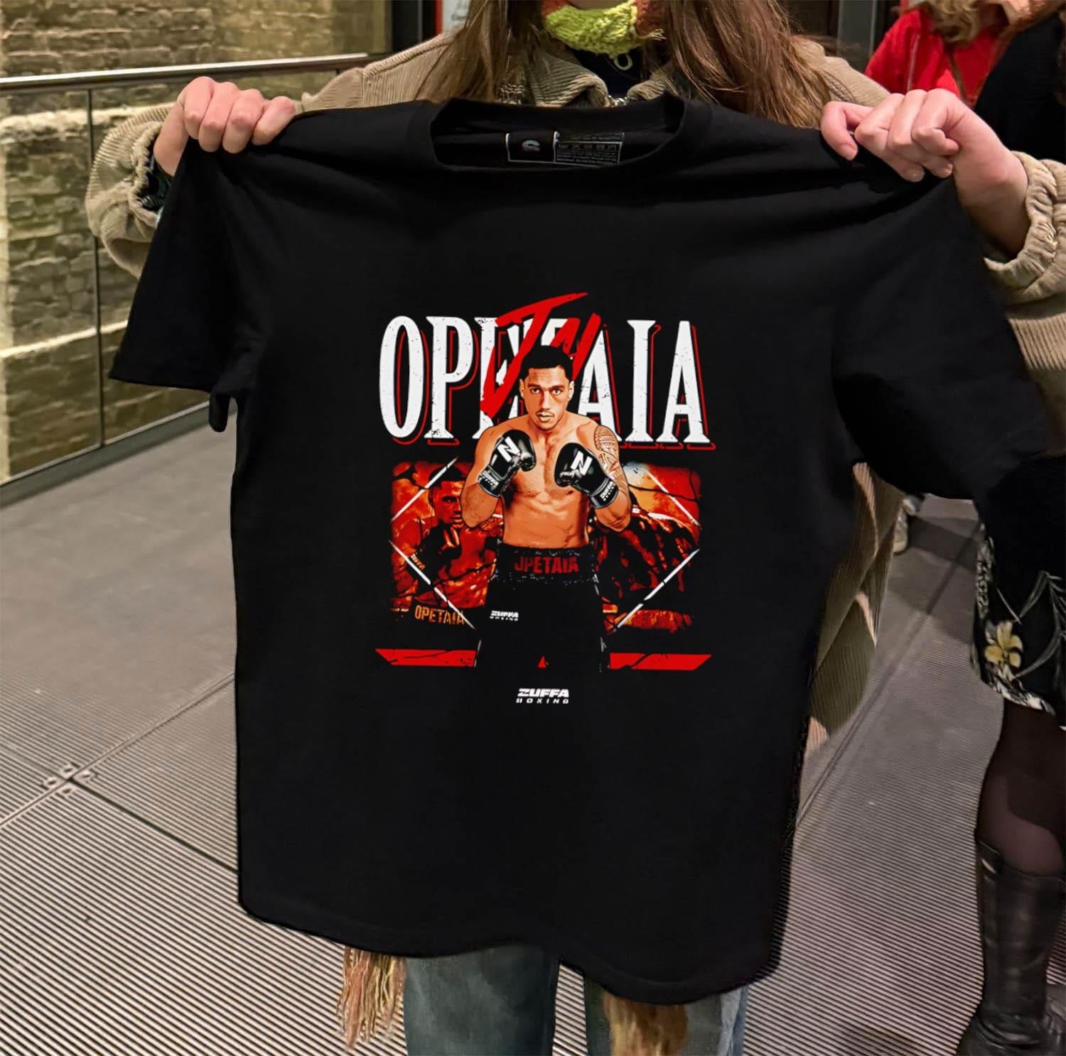 Opetaia Jai Zuffa Boxing Champion Fighter Graphic shirt