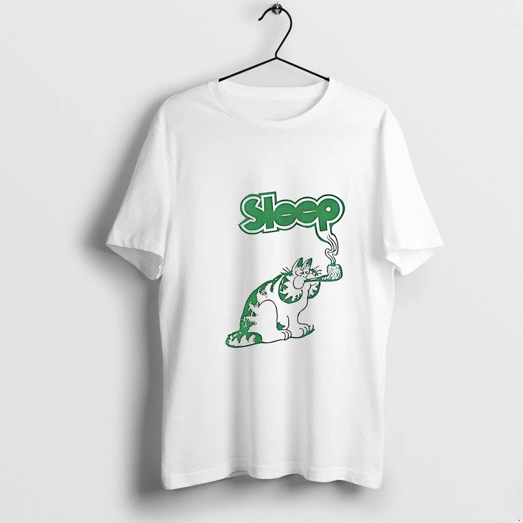 Orange Cat Smoking Sleep Vintage Tshirts Sweater
