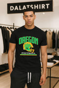 Oregon Football Green and Yellow Helmet Graphic shirt