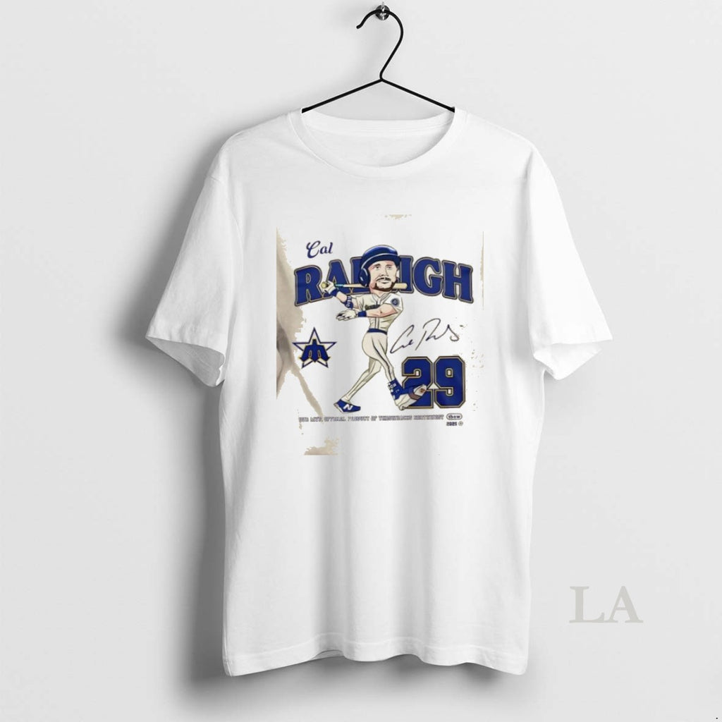 Original 2025 Cal Raleigh Mvp Seattle Mariners Baseball Signature 2 Sided