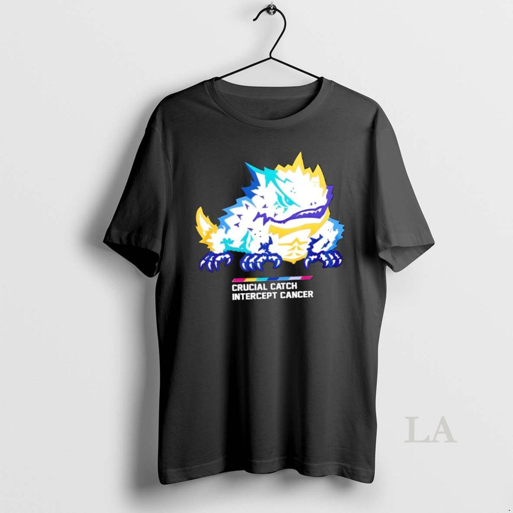 Original 2025 Crucial Catch Intercept Cancer Tcu Horned Frogs 2 Sided