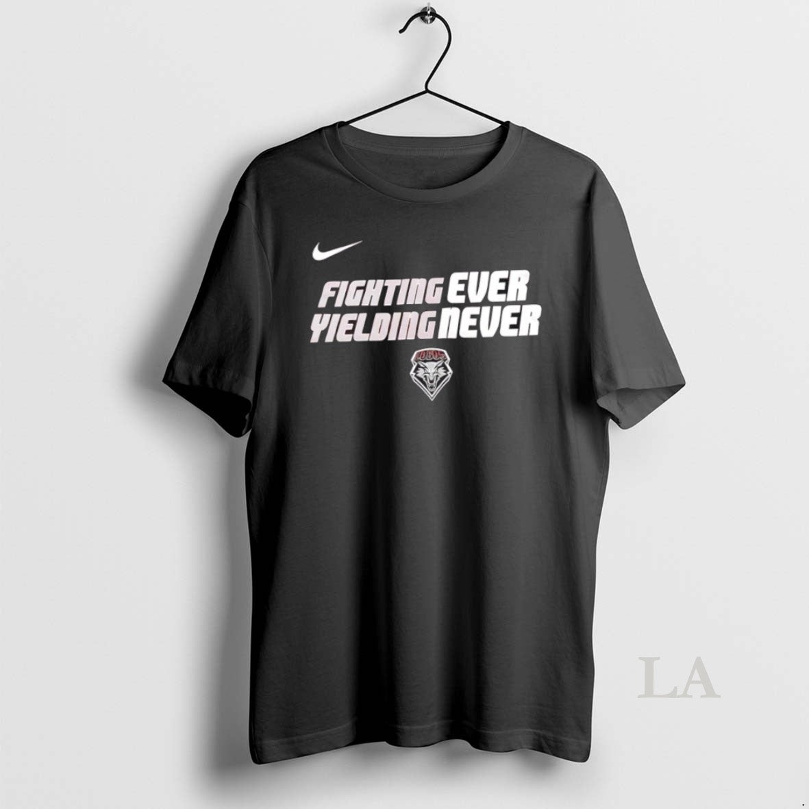 Original 2025 New Mexico Lobos Fighting Ever Yielding Never 2 Sided
