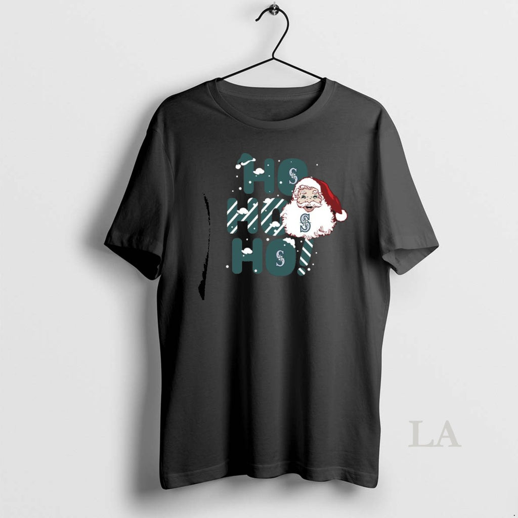 Original 2025 Seattle Mariners Christmas Santa Ho Ho Ho