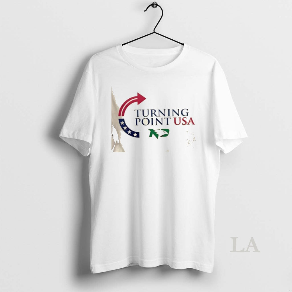 Original 2025 Turning Point Usa Charlie Kirk X North Dakota 2 Sided