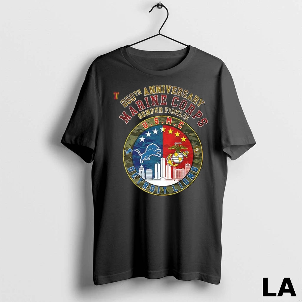 Original 250th Anniversary Marine Corps Semper Fidelis Detroit Lions